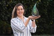 8 October 2019; Dublin footballer Lyndsey Davey with The Croke Park/LGFA Player of the Month for September Award at The Croke Park Hotel in Dublin. Photo by Matt Browne/Sportsfile