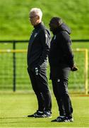 8 October 2019; Republic of Ireland assistant coach Terry Connor and Republic of Ireland manager Mick McCarthy during a Republic of Ireland Training Session at the FAI National Training Centre in Abbotstown, Dublin. Photo by Harry Murphy/Sportsfile