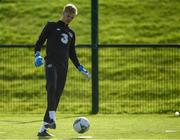 8 October 2019; Caoimhin Kelleher during a Republic of Ireland U21's  Training Session at FAI National Training Centre in Abbotstown, Dublin. Photo by Harry Murphy/Sportsfile