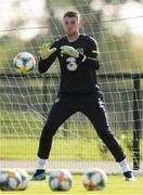 8 October 2019; Mark Travers during a Republic of Ireland training session at the FAI National Training Centre in Abbotstown, Dublin. Photo by Stephen McCarthy/Sportsfile