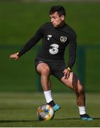 8 October 2019; Josh Cullen during a Republic of Ireland training session at the FAI National Training Centre in Abbotstown, Dublin. Photo by Stephen McCarthy/Sportsfile