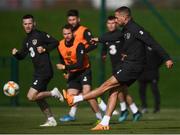 8 October 2019; Conor Hourihane during a Republic of Ireland training session at the FAI National Training Centre in Abbotstown, Dublin. Photo by Stephen McCarthy/Sportsfile