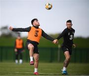 8 October 2019; Aaron Connolly, left, and Alan Browne during a Republic of Ireland training session at the FAI National Training Centre in Abbotstown, Dublin. Photo by Stephen McCarthy/Sportsfile