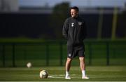 8 October 2019; Republic of Ireland assistant coach Robbie Keane during a Republic of Ireland training session at the FAI National Training Centre in Abbotstown, Dublin. Photo by Stephen McCarthy/Sportsfile