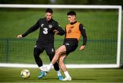 8 October 2019; Callum O'Dowda and Matt Doherty, left, during a Republic of Ireland training session at the FAI National Training Centre in Abbotstown, Dublin. Photo by Stephen McCarthy/Sportsfile