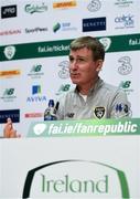 8 October 2019; Republic of Ireland U21 head coach Stephen Kenny during a Republic of Ireland U21's Press Conference at FAI National Training Centre in Abbotstown, Dublin. Photo by Harry Murphy/Sportsfile