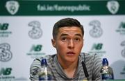 8 October 2019; Conor Coventry during a Republic of Ireland U21's Press Conference at FAI National Training Centre in Abbotstown, Dublin. Photo by Harry Murphy/Sportsfile