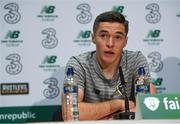 8 October 2019; Conor Coventry during a Republic of Ireland U21's Press Conference at FAI National Training Centre in Abbotstown, Dublin. Photo by Harry Murphy/Sportsfile