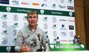 8 October 2019; Republic of Ireland U21 head coach Stephen Kenny during a Republic of Ireland U21's Press Conference at FAI National Training Centre in Abbotstown, Dublin. Photo by Harry Murphy/Sportsfile
