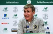 8 October 2019; Republic of Ireland U21 head coach Stephen Kenny during a Republic of Ireland U21's Press Conference at FAI National Training Centre in Abbotstown, Dublin. Photo by Harry Murphy/Sportsfile