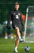 8 October 2019; Nathan Collins during a Republic of Ireland U21's  Training Session at FAI National Training Centre in Abbotstown, Dublin. Photo by Harry Murphy/Sportsfile