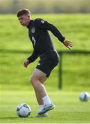 8 October 2019; Kameron Ledwidge during a Republic of Ireland U21's  Training Session at FAI National Training Centre in Abbotstown, Dublin. Photo by Harry Murphy/Sportsfile