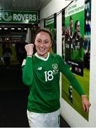 8 October 2019; Megan Campbell of Republic of Ireland following the UEFA Women's 2021 European Championships qualifier match between Republic of Ireland and Ukraine at Tallaght Stadium in Dublin. Photo by Stephen McCarthy/Sportsfile