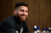 9 October 2019; Matt Doherty during a Republic of Ireland press conference at the FAI National Training Centre in Abbotstown, Dublin. Photo by Stephen McCarthy/Sportsfile