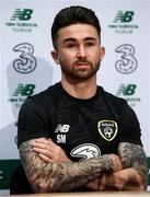 9 October 2019; Sean Maguire during a Republic of Ireland press conference at the FAI National Training Centre in Abbotstown, Dublin. Photo by Stephen McCarthy/Sportsfile