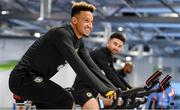 9 October 2019; Callum Robinson and Sean Maguire, right, during a Republic of Ireland gym session at FAI National Training Centre in Abbotstown, Dublin. Photo by Stephen McCarthy/Sportsfile