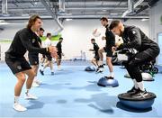 9 October 2019; Jeff Hendrick, left, and Matt Doherty during a Republic of Ireland gym session at FAI National Training Centre in Abbotstown, Dublin. Photo by Stephen McCarthy/Sportsfile