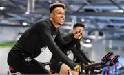 9 October 2019; Callum Robinson and Sean Maguire, right, during a Republic of Ireland gym session at FAI National Training Centre in Abbotstown, Dublin. Photo by Stephen McCarthy/Sportsfile