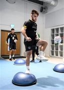 9 October 2019; Aaron Connolly during a Republic of Ireland gym session at FAI National Training Centre in Abbotstown, Dublin. Photo by Stephen McCarthy/Sportsfile