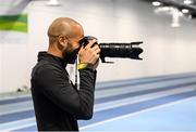 9 October 2019; Darren Randolph takes a photograph following a Republic of Ireland gym session at FAI National Training Centre in Abbotstown, Dublin. Photo by Stephen McCarthy/Sportsfile