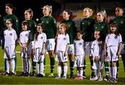 8 October 2019; Mascots during the UEFA Women's 2021 European Championships qualifier match between Republic of Ireland and Ukraine at Tallaght Stadium in Dublin. Photo by Stephen McCarthy/Sportsfile