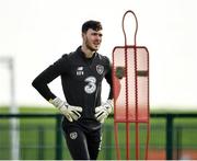 9 October 2019; Kieran O'Hara during a Republic of Ireland training session at the FAI National Training Centre in Abbotstown, Dublin. Photo by Seb Daly/Sportsfile
