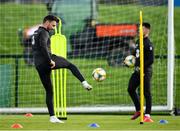 9 October 2019; Scott Hogan during a Republic of Ireland training session at the FAI National Training Centre in Abbotstown, Dublin. Photo by Seb Daly/Sportsfile