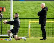 9 October 2019; Republic of Ireland manager Mick McCarthy, right, and Jack Byrne during a Republic of Ireland training session at the FAI National Training Centre in Abbotstown, Dublin. Photo by Seb Daly/Sportsfile