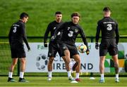 9 October 2019; Jeff Hendrick, centre, during a Republic of Ireland training session at the FAI National Training Centre in Abbotstown, Dublin. Photo by Seb Daly/Sportsfile