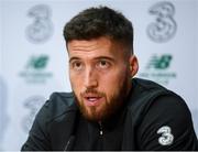 9 October 2019; Matt Doherty during a Republic of Ireland press conference at the FAI National Training Centre in Abbotstown, Dublin. Photo by Stephen McCarthy/Sportsfile