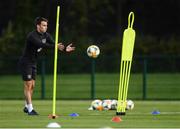 9 October 2019; Seamus Coleman during a Republic of Ireland training session at the FAI National Training Centre in Abbotstown, Dublin. Photo by Stephen McCarthy/Sportsfile