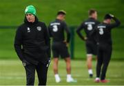 9 October 2019; Republic of Ireland manager Mick McCarthy during a Republic of Ireland training session at the FAI National Training Centre in Abbotstown, Dublin. Photo by Stephen McCarthy/Sportsfile
