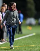 9 October 2019; UL Coach Eimear Scally during the Senior match against Mary Immaculate College at the 2019 Gourmet Food Parlour HEC Freshers Blitz at University of Limerick, Limerick. Photo by Piaras Ó Mídheach/Sportsfile