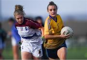 9 October 2019; Action from DCU and UL during the Senior final at the 2019 Gourmet Food Parlour HEC Freshers Blitz at University of Limerick, Limerick. Photo by Piaras Ó Mídheach/Sportsfile