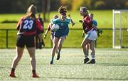9 October 2019; Eimear Canty of TU Dublin Blanchardstown in action against GTI in their Junior match at the 2019 Gourmet Food Parlour HEC Freshers Blitz at University of Limerick, Limerick. Photo by Piaras Ó Mídheach/Sportsfile