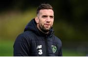 10 October 2019; Shane Duffy during a Republic of Ireland training session at the FAI National Training Centre in Abbotstown, Dublin. Photo by Stephen McCarthy/Sportsfile