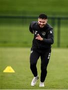 10 October 2019; Scott Hogan during a Republic of Ireland training session at the FAI National Training Centre in Abbotstown, Dublin. Photo by Stephen McCarthy/Sportsfile