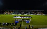 8 October 2019; Both teams line up for the playing of the National Anthems ahead of the UEFA Women's 2021 European Championships qualifier match between Republic of Ireland and Ukraine at Tallaght Stadium in Dublin. Photo by Eóin Noonan/Sportsfile