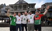 11 October 2019; Republic of Ireland supporters, from left, Craig Connolly, Damien Carr, Darragh O'Connell, Declan McCabe and John Lally in Tbilisi, Georgia, ahead of their side's UEFA EURO2020 Qualifier against Georgia. Photo by Stephen McCarthy/Sportsfile