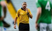 6 October 2019; Referee Eamonn Stapleton during the Limerick County Premier Intermediate Club Hurling Championship Final match between Blackrock and Kildimo/Pallaskenry at LIT Gaelic Grounds in Limerick.       Photo by Piaras Ó Mídheach/Sportsfile