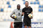 11 October 2019; Republic of Ireland assistant coach Terry Connor and Conor Hourihane during a Republic of Ireland training session at the Boris Paichadze Erovnuli Stadium in Tbilisi, Georgia. Photo by Stephen McCarthy/Sportsfile