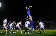 11 October 2019; Devin Toner of Leinster wins possession from a line-out during the Guinness PRO14 Round 3 match between Leinster and Edinburgh at the RDS Arena in Dublin. Photo by Harry Murphy/Sportsfile