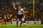 11 October 2019; Georgie Kelly of Dundalk in action against James Finnerty of Bohemians during the SSE Airtricity League Premier Division match between Bohemians and Dundalk at Dalymount Park in Dublin. Photo by Eóin Noonan/Sportsfile