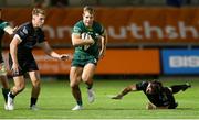 11 October 2019; Peter Robb of Connacht makes a break past Rhodri Williams of Dragons during the Guinness PRO14 Round 3 match between Dragons and Connacht at Rodney Parade in Newport, Wales. Photo by Chris Fairweather/Sportsfile