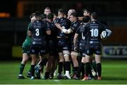 11 October 2019; Tempers boil over between the teams during the Guinness PRO14 Round 3 match between Dragons and Connacht at Rodney Parade in Newport, Wales. Photo by Chris Fairweather/Sportsfile