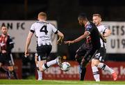 11 October 2019; Andre Wright of Bohemians shoots to score his side's second goal during the SSE Airtricity League Premier Division match between Bohemians and Dundalk at Dalymount Park in Dublin. Photo by Eóin Noonan/Sportsfile