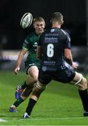 11 October 2019; Conor Fitzgerald of Connacht chips past Huw Taylor of Dragons during the Guinness PRO14 Round 3 match between Dragons and Connacht at Rodney Parade in Newport, Wales. Photo by Gareth Everett/Sportsfile