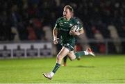 11 October 2019; Kieran Marmion of Connacht races in to score a try for his side during the Guinness PRO14 Round 3 match between Dragons and Connacht at Rodney Parade in Newport, Wales. Photo by Gareth Everett/Sportsfile