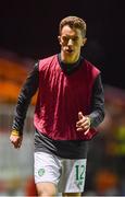 11 October 2019; Harvey Neville of Republic of Ireland warms up during the Under-19 International Friendly match between Republic of Ireland and Denmark at The Showgrounds in Sligo. Photo by Sam Barnes/Sportsfile