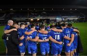 11 October 2019; Leinster players huddle following the Guinness PRO14 Round 3 match between Leinster and Edinburgh at the RDS Arena in Dublin. Photo by Harry Murphy/Sportsfile